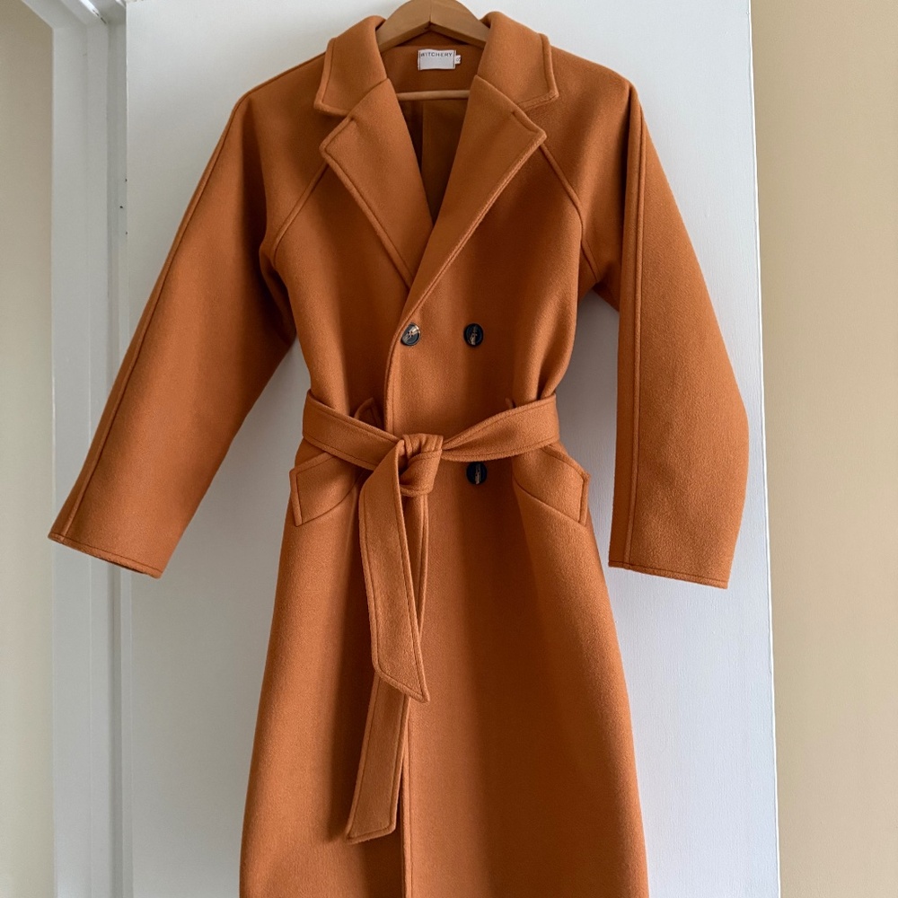 Wool double breasted coat